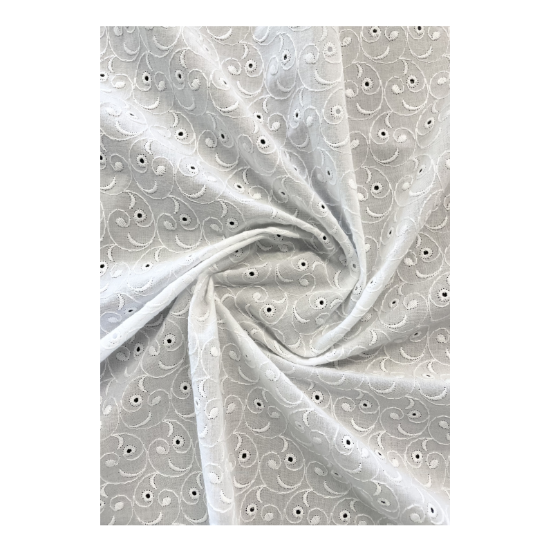 Clothing fabric GALWAY White