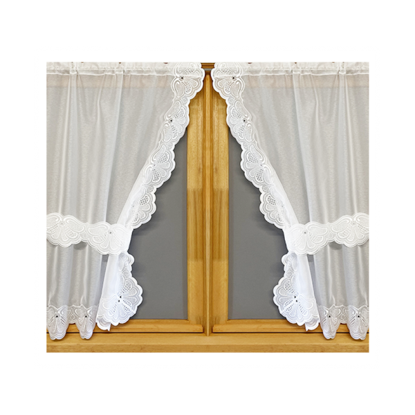 EUGENIE Trimmed curtain